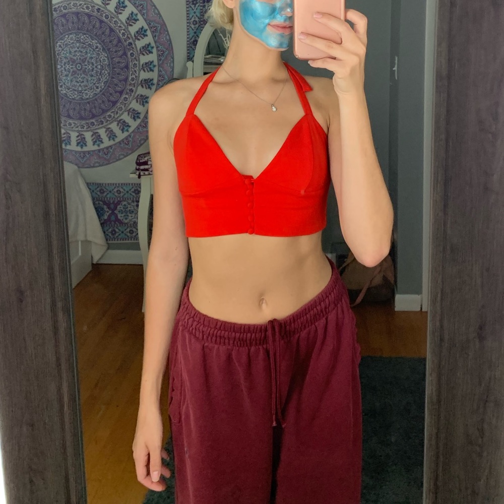 Red crop top never worn - Picture 2 of 2